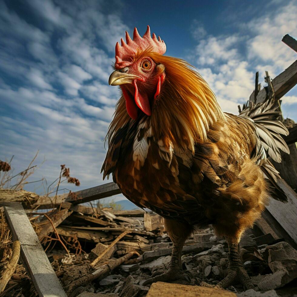 poule sauvage la vie la photographie hdr 4k photo