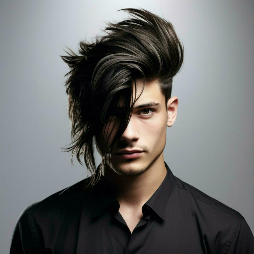 homme cheveux style photo