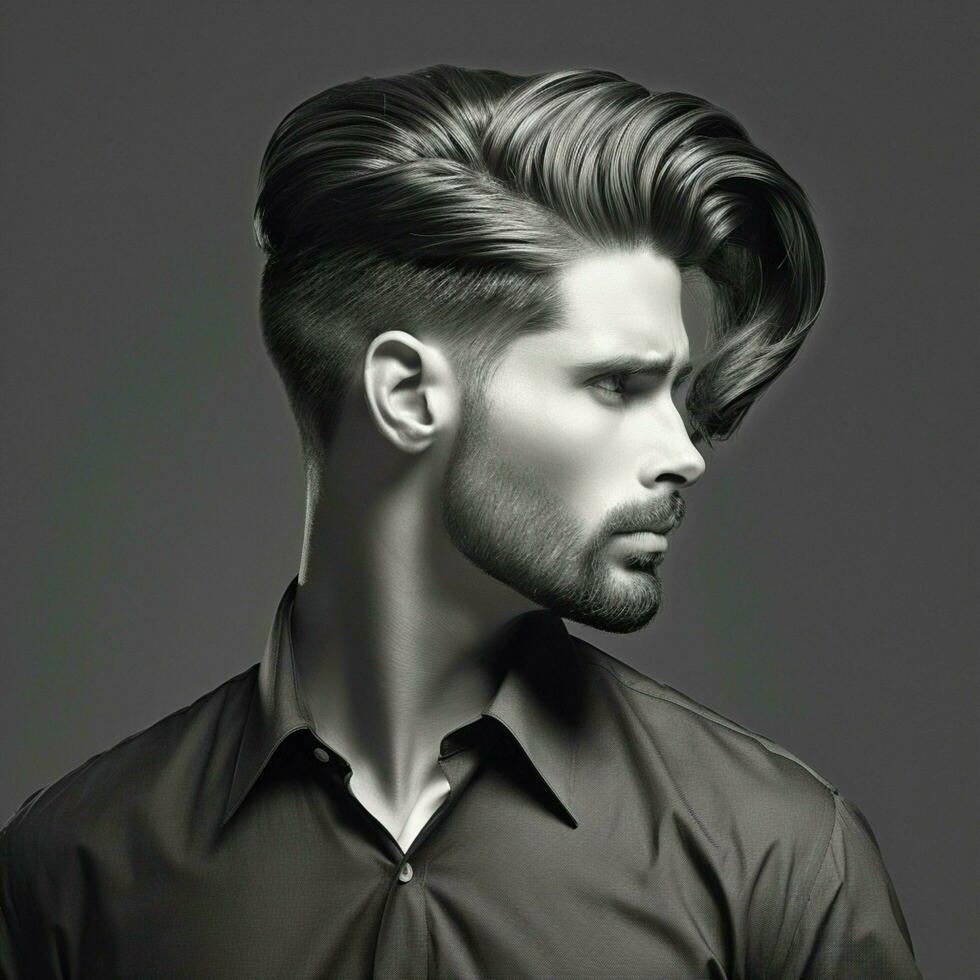 homme cheveux style photo