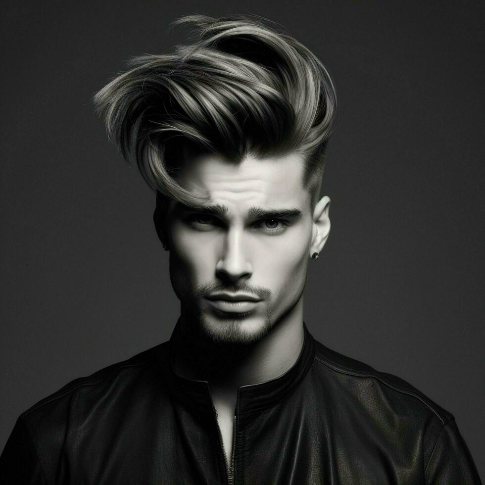 homme cheveux style photo