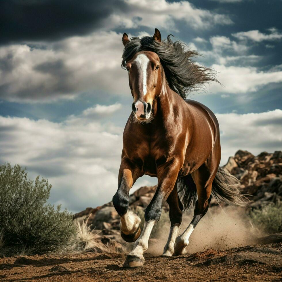 photo de cheval plein coup haute qualité hdr 16k ultra HD