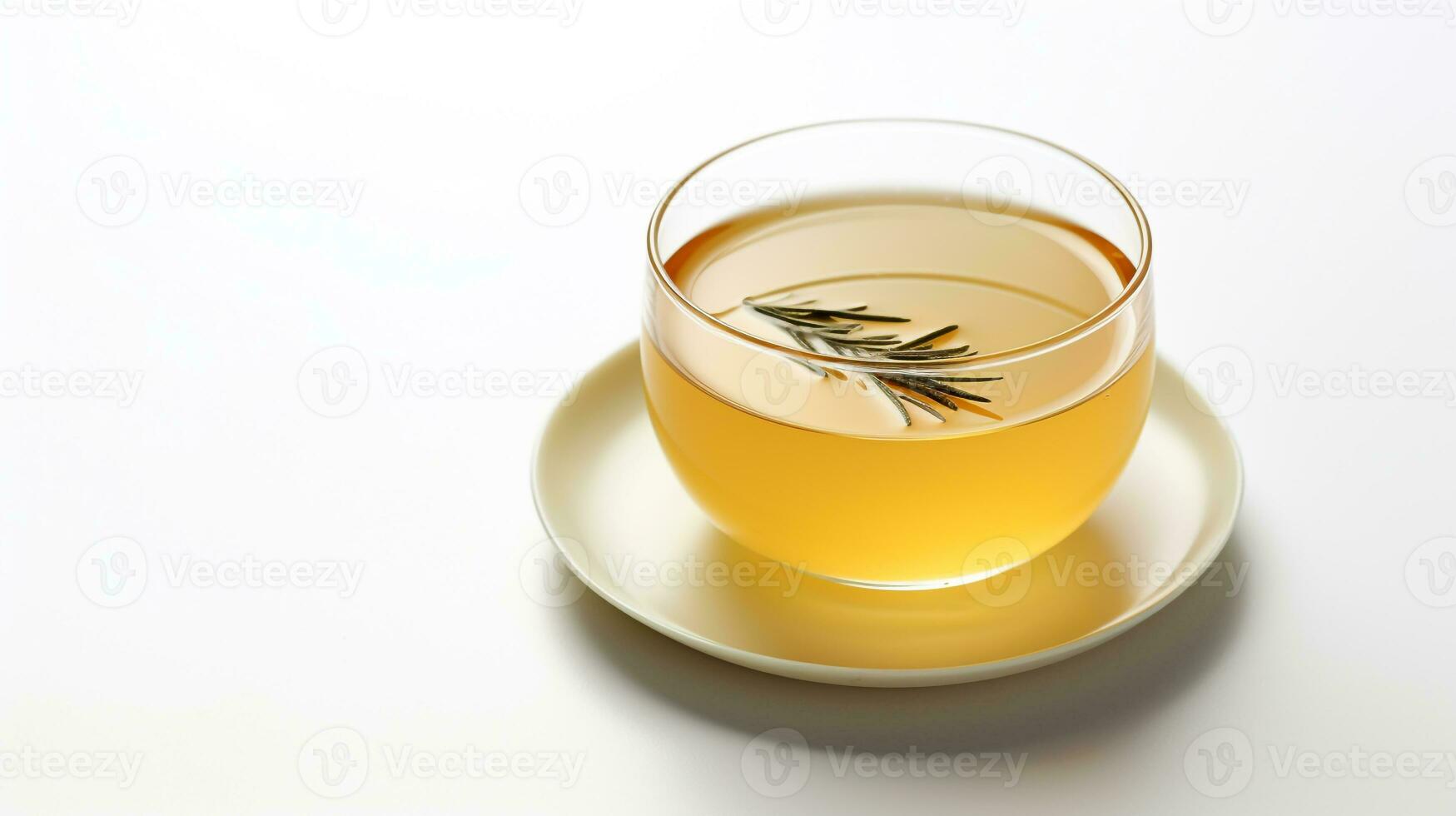 photo de une coréen orge thé boisson isolé sur blanc Contexte. génératif ai