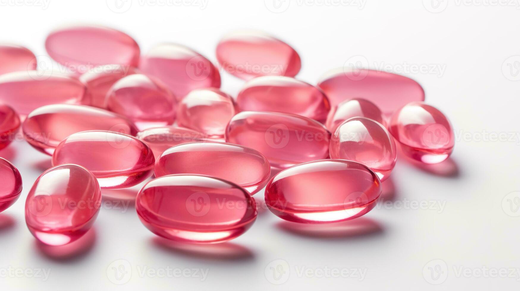 rose transparent vitamines sur une lumière Contexte photo