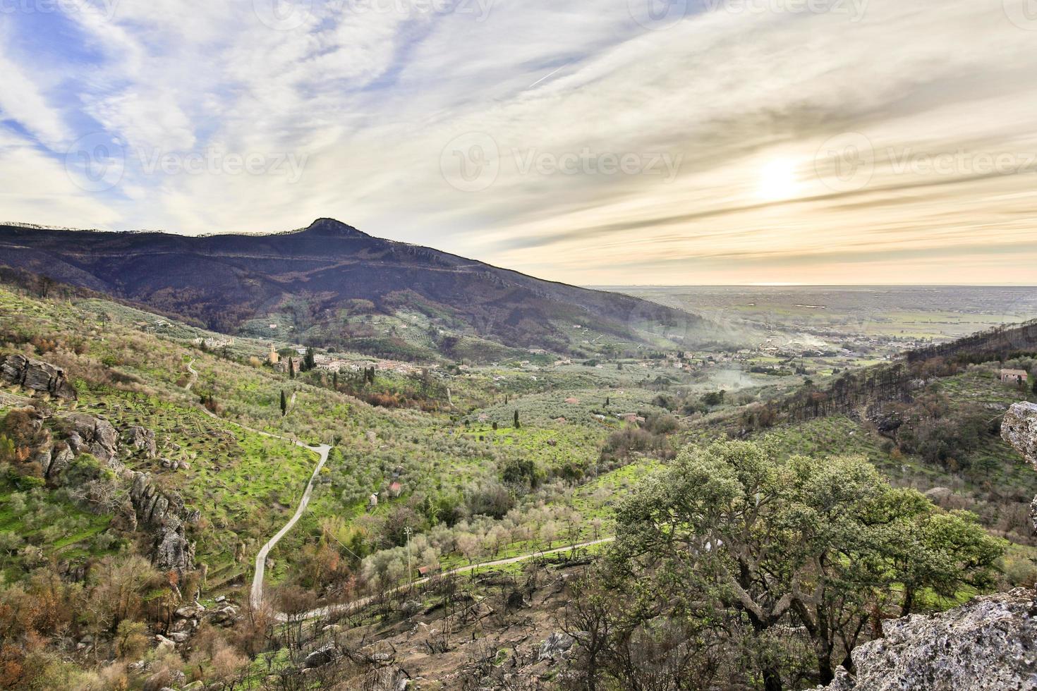 paysage des collines de pise photo