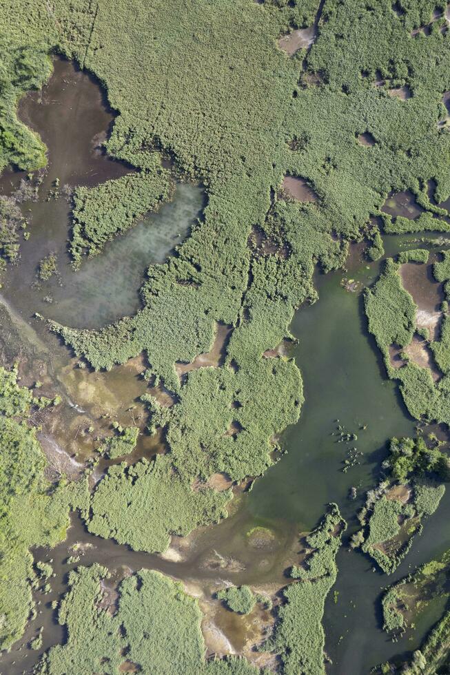 particulier aérien vue de le Lac de porta toscane Italie photo