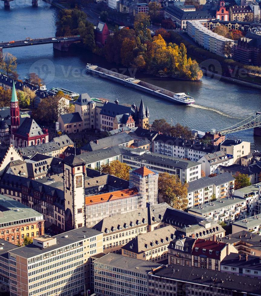 Bâtiments généraux de paysage urbain européen en allemagne francfort photo