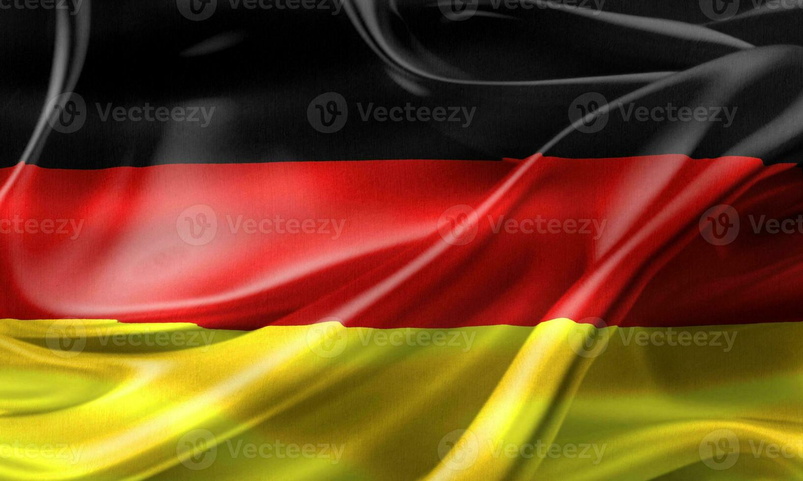 drapeau de l'allemagne - drapeau en tissu ondulant réaliste photo