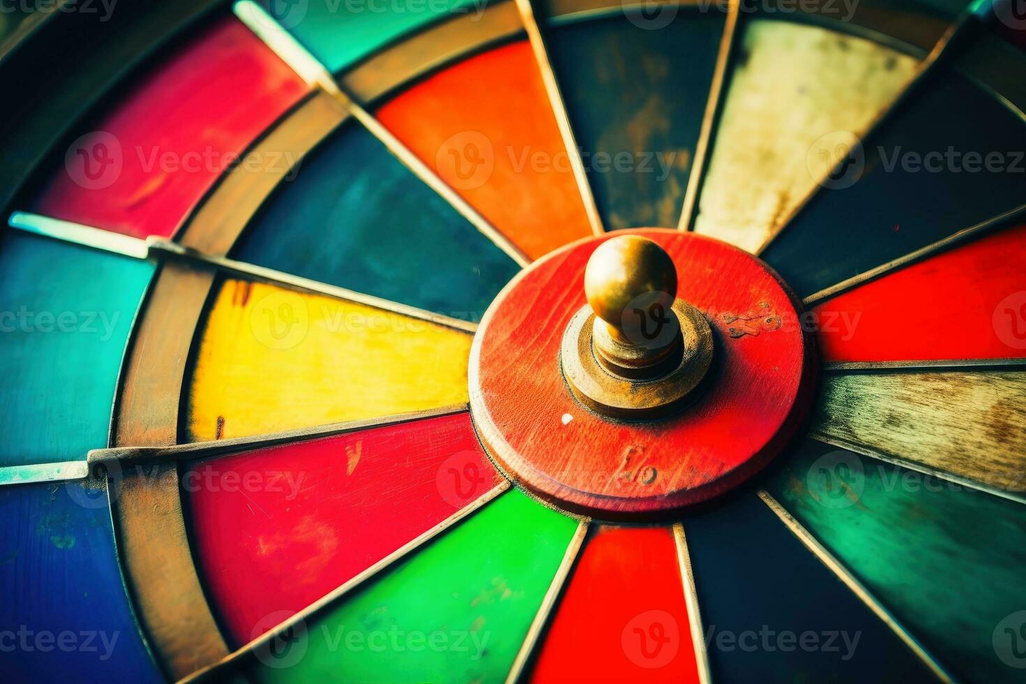 un vieux coloré roue de fortune. photo