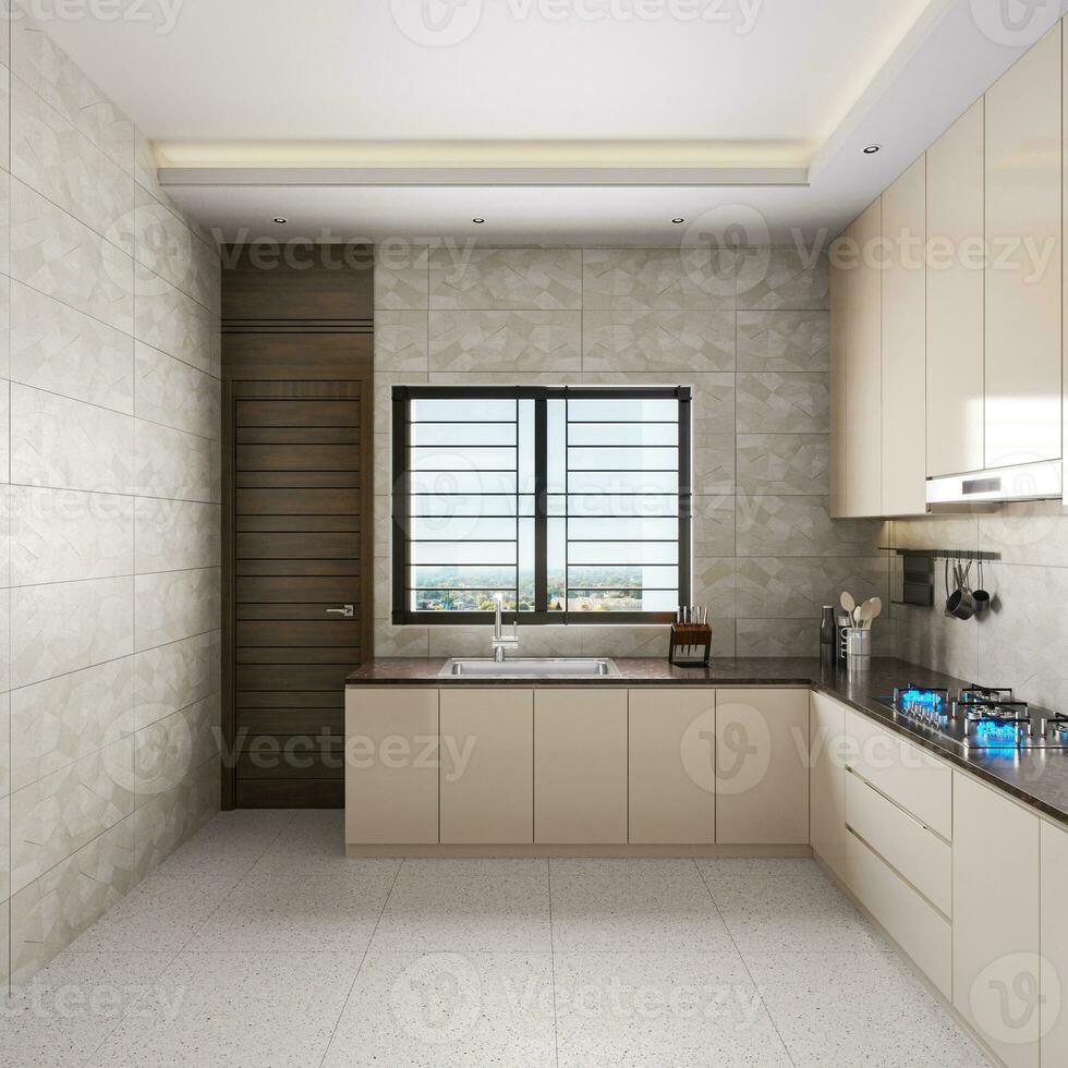maximiser espace de rangement espace intelligent façons à organiser votre cuisine ustensiles 3d le rendu photo
