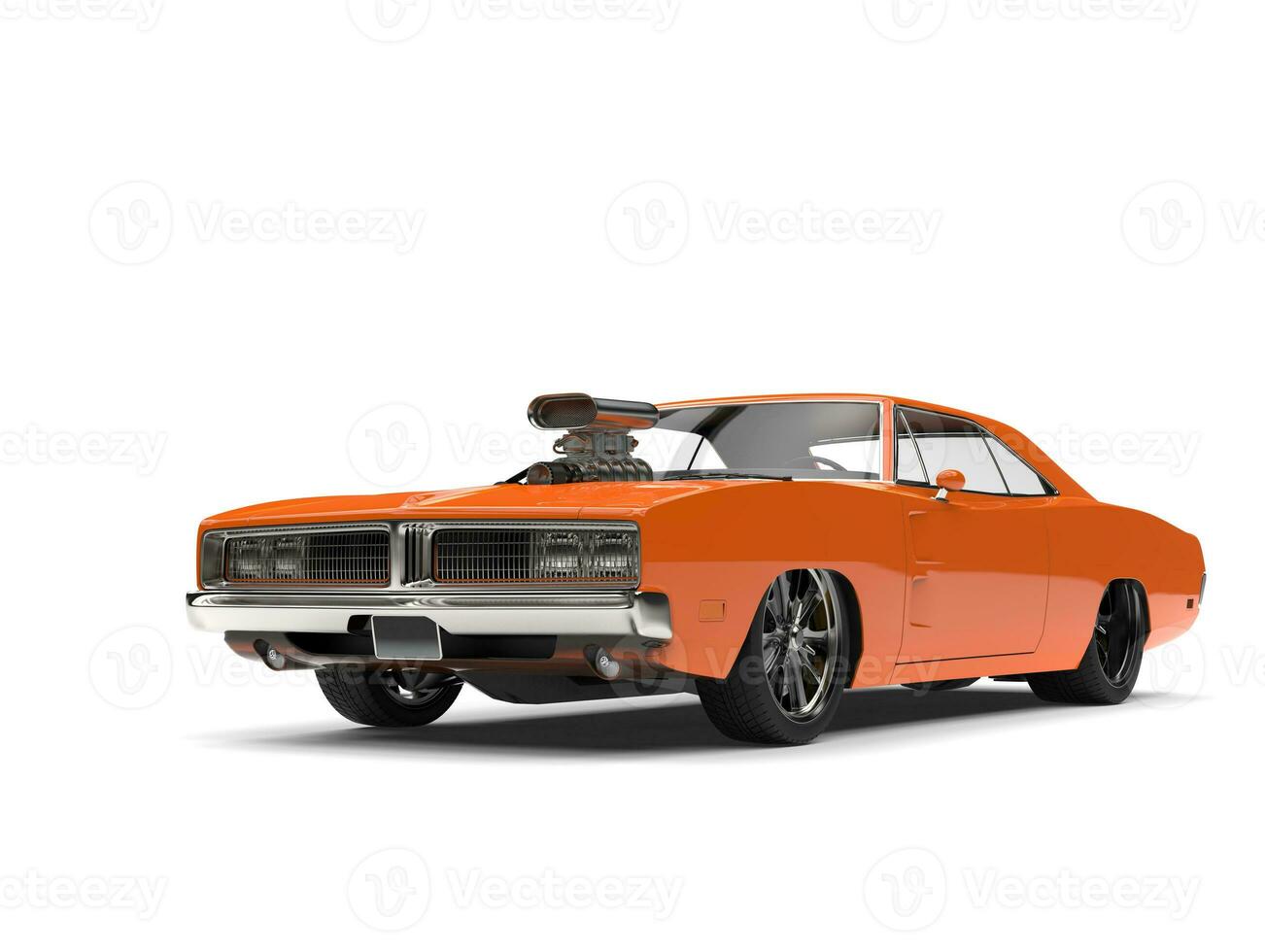 ancien Orange américain muscle voiture - beauté coup photo