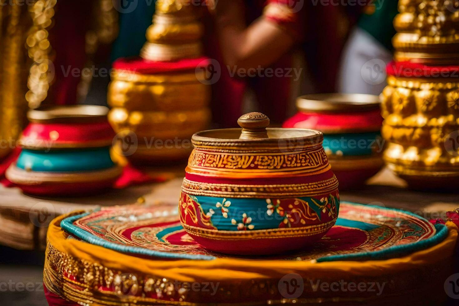 Indien mariage la cérémonie dans kerala. généré par ai photo