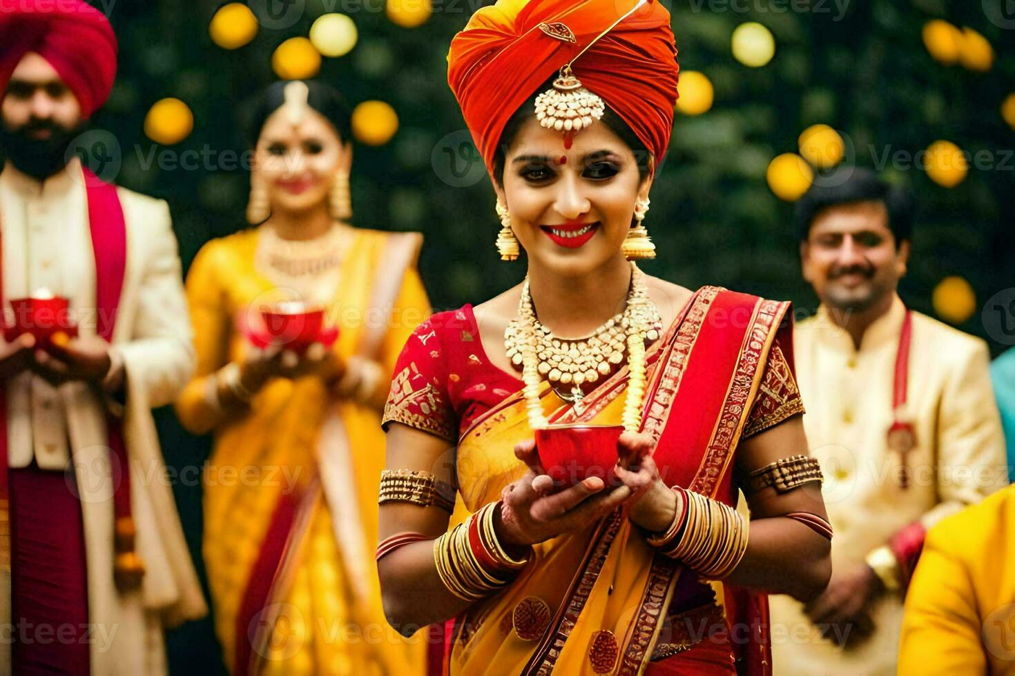 Indien mariage dans Bombay. généré par ai photo