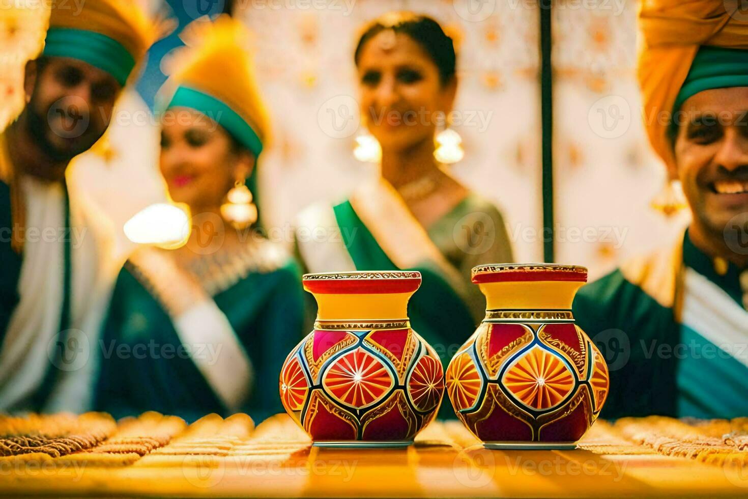 Indien mariage la photographie dans Delhi. généré par ai photo