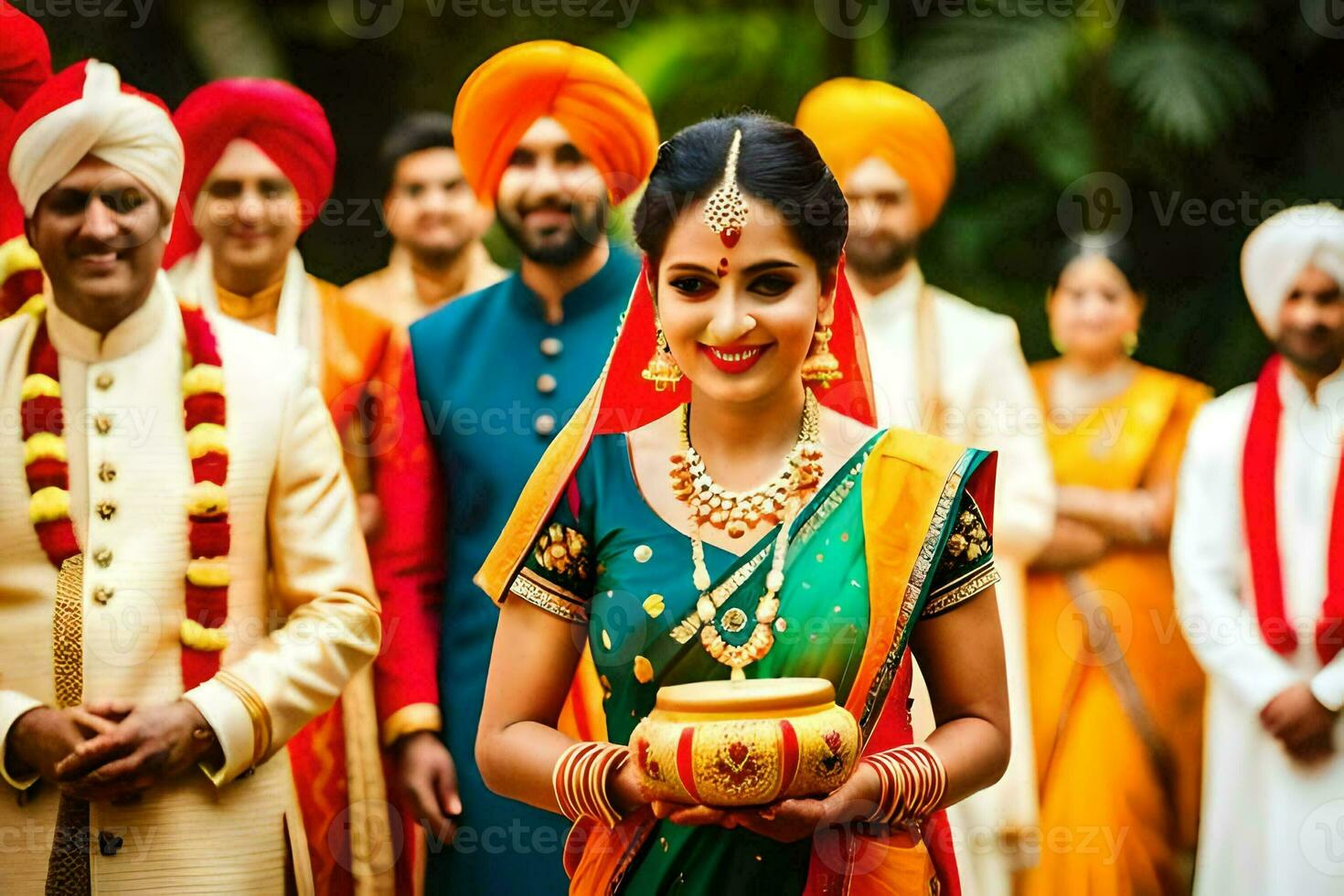 Indien mariage dans Bangalore. généré par ai photo