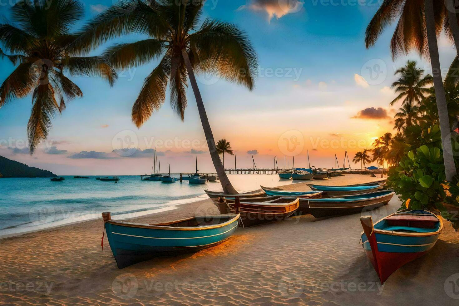 le meilleur des plages dans le monde. généré par ai photo