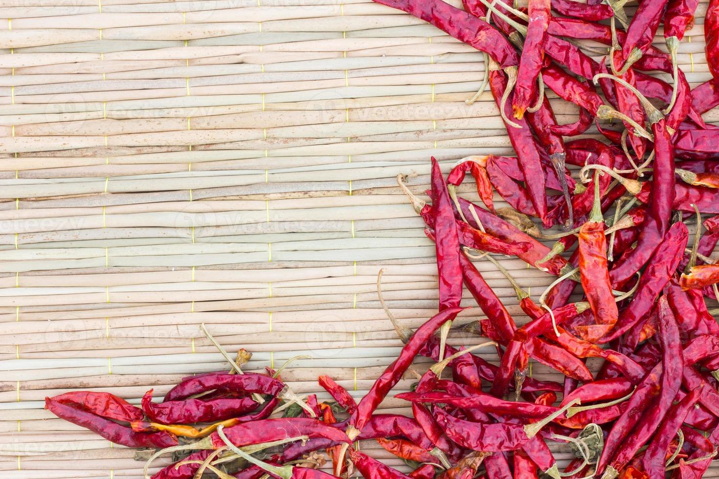 piments rouges séchés photo