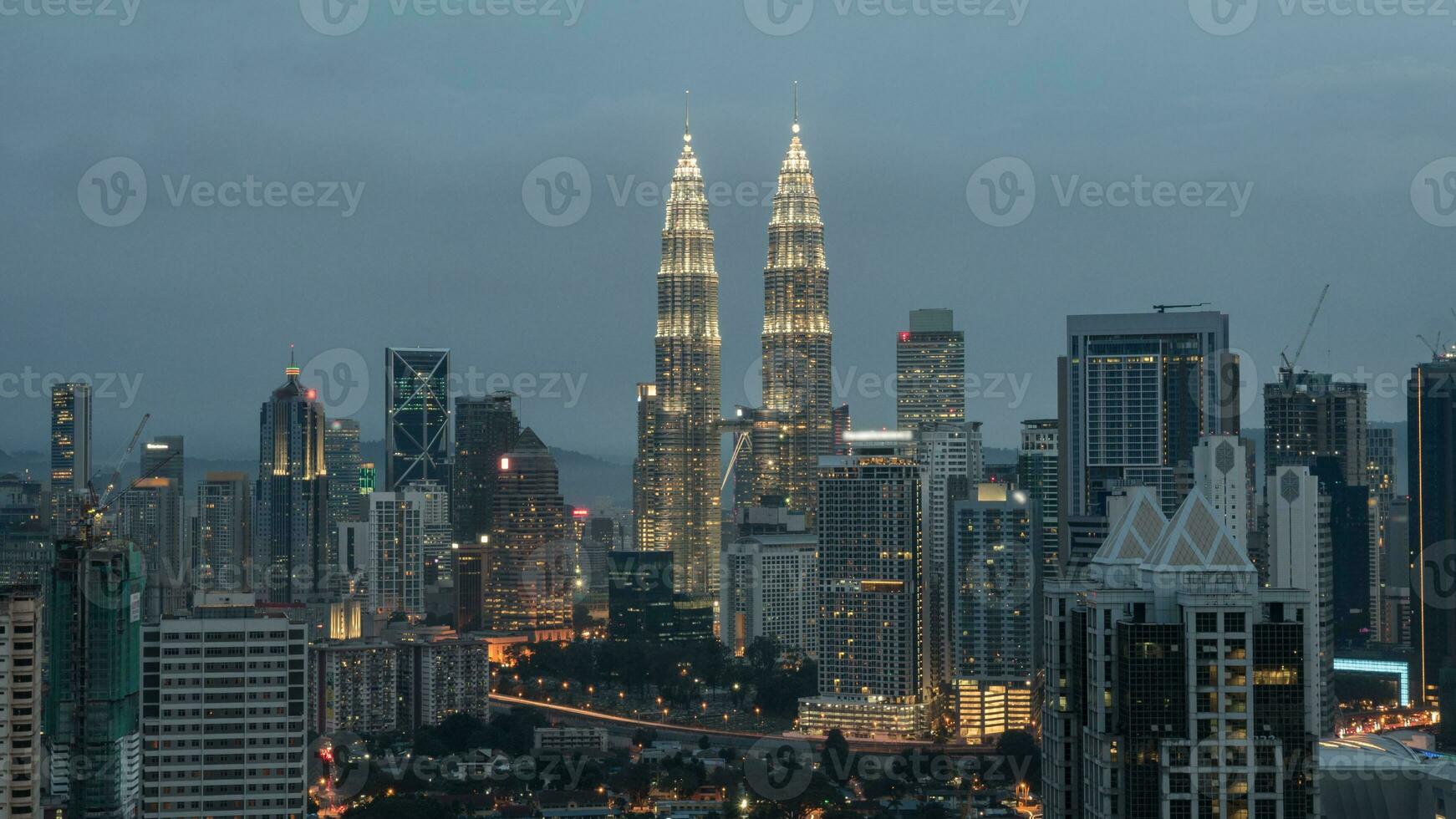 soir dans Kuala lumpur, Malaisie photo