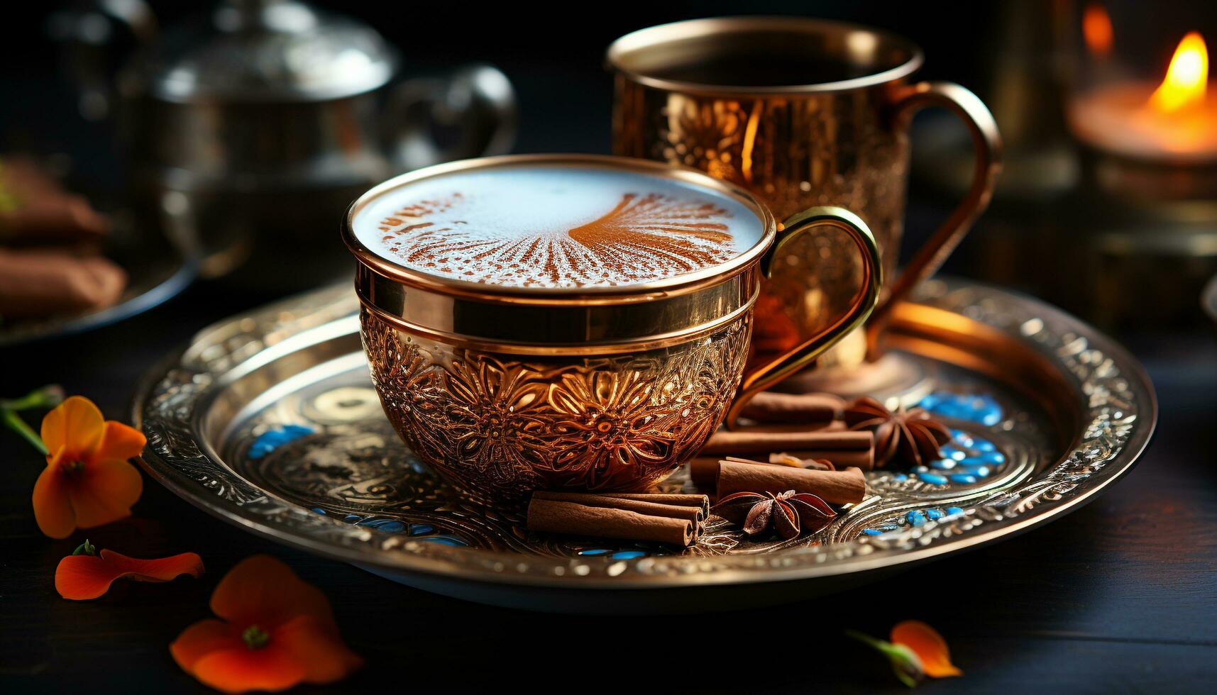 café tasse sur rustique tableau, chaleur vapeurs de Frais brasser généré par ai photo