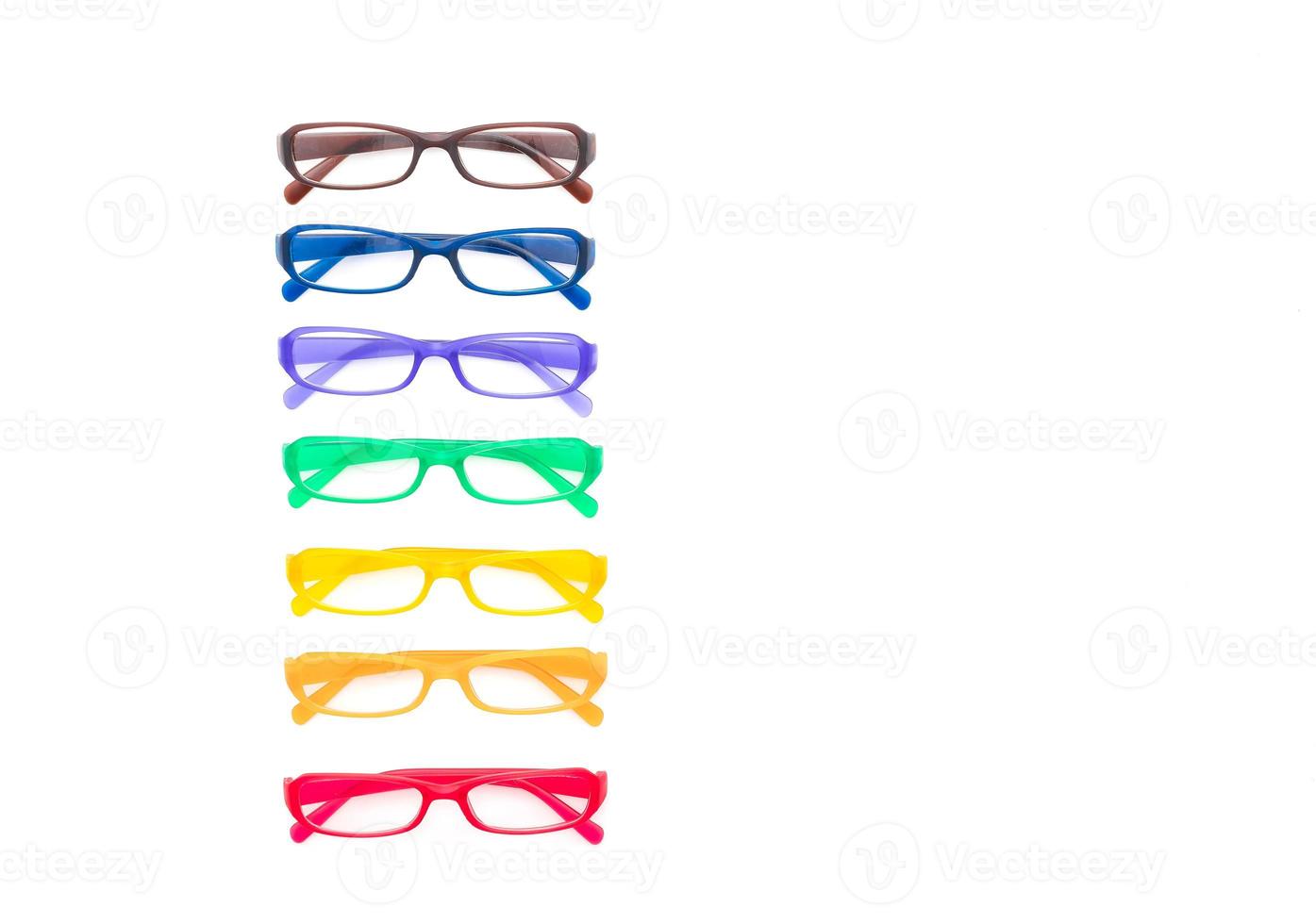 lunettes, lunettes ou lunettes sur fond blanc photo