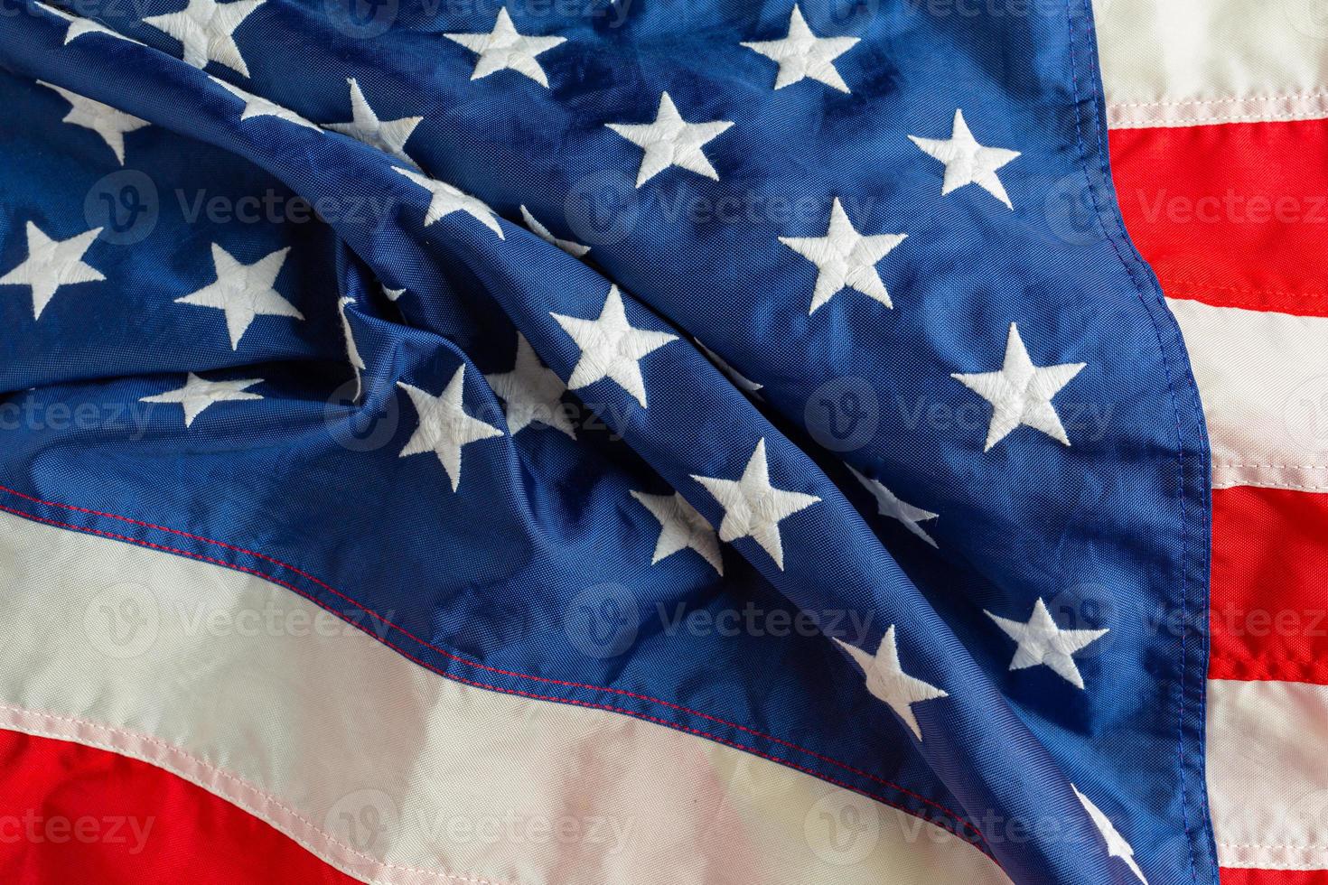 concept de drapeau américain de la fête du travail des États-Unis photo