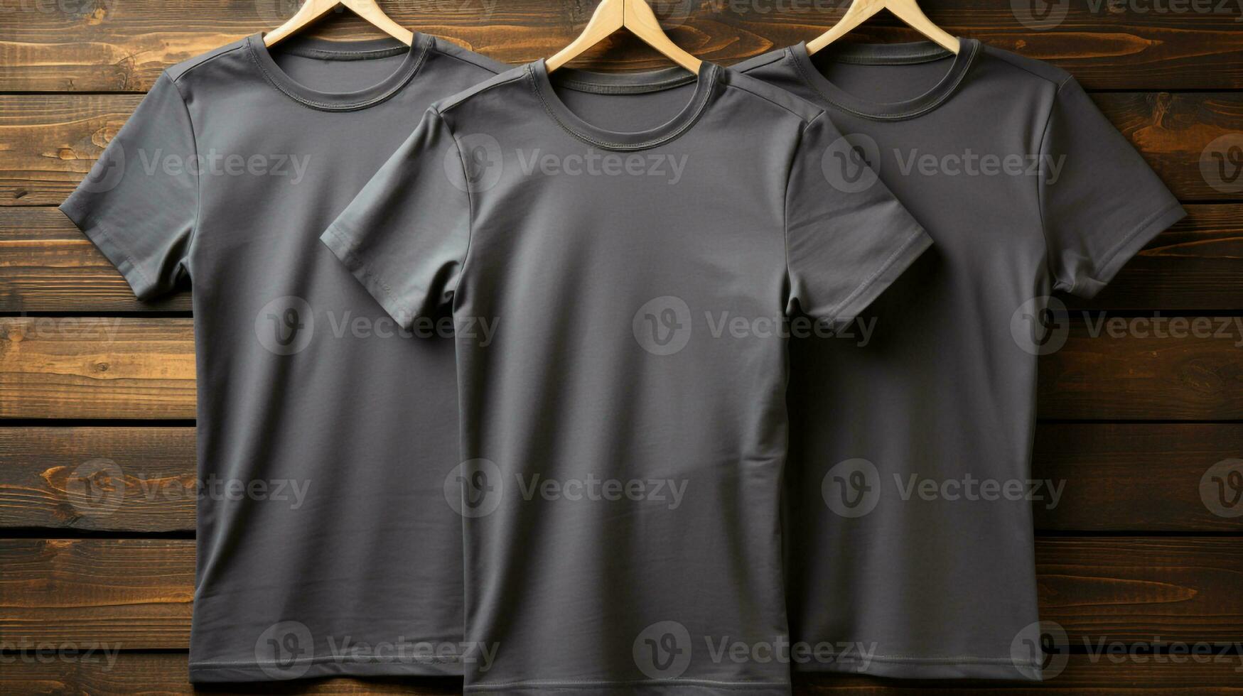 photo gris t-shirts avec copie espace maquette génératif ai