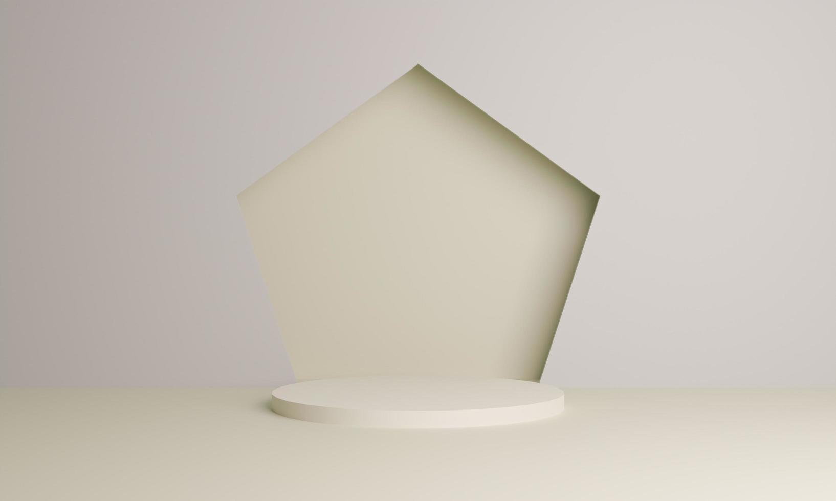 Podium minimaliste de rendu 3d pour le placement de produit photo