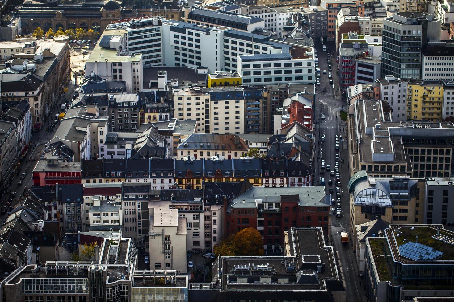 Bâtiments généraux de paysage urbain européen en allemagne francfort photo