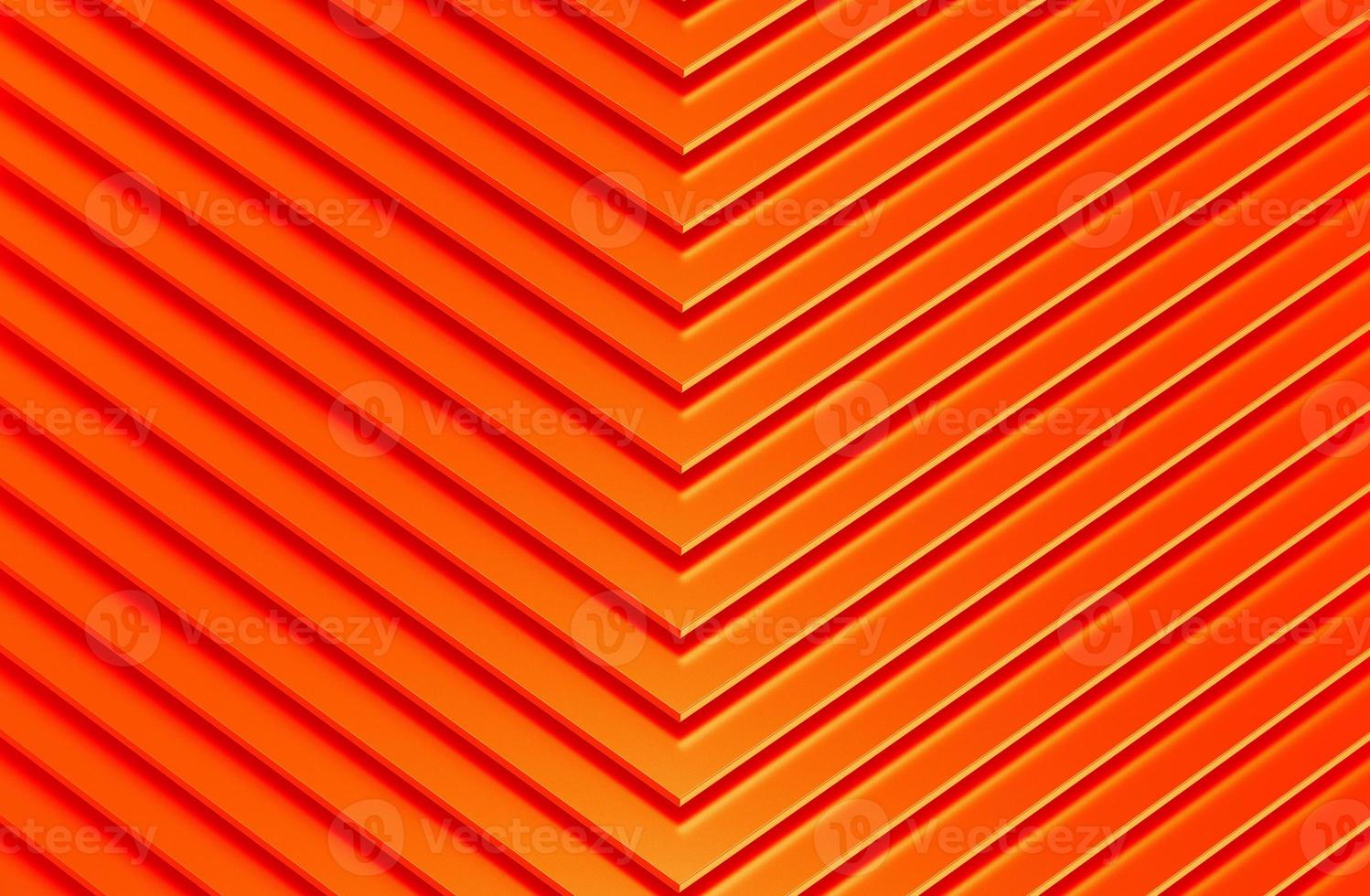 le fond abstrait en métal orange. illustration 3D. photo