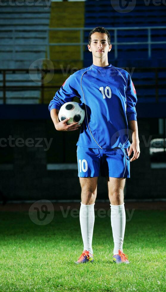 portrait de joueur de football photo