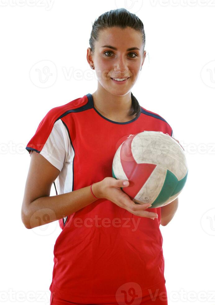 fille jouant au volley-ball photo