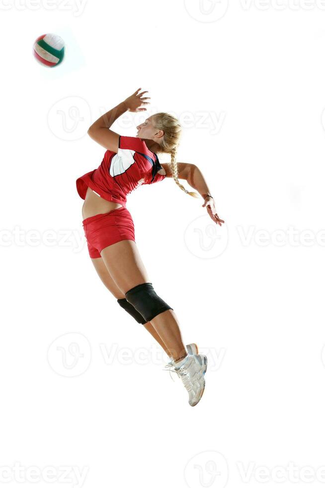 fille jouant au volley-ball photo