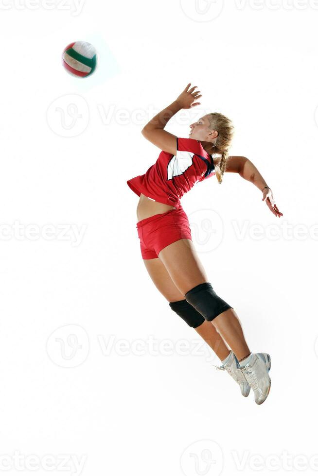 fille jouant au volley-ball photo