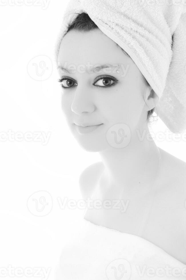 femme beauté noir et blanc photo