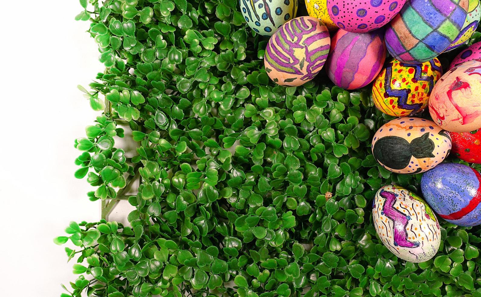 Pâques oeufs de Pâques célébration de vacances au printemps photo