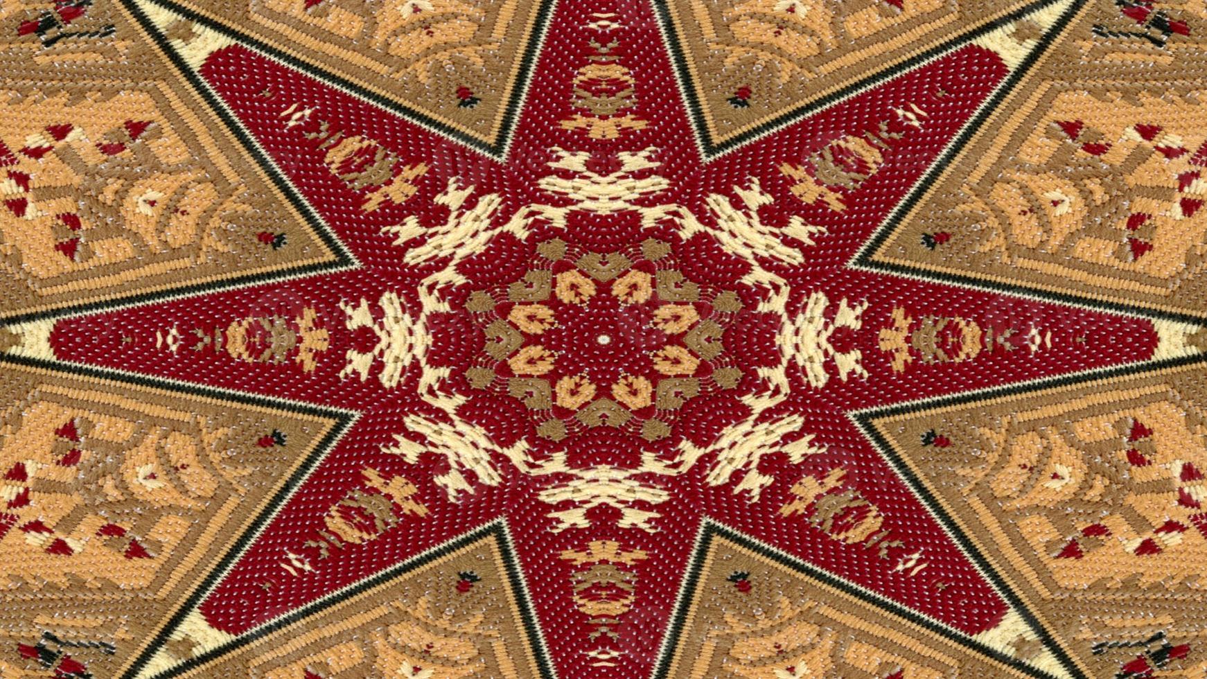 kaléidoscope de tapis ethnique authentique photo