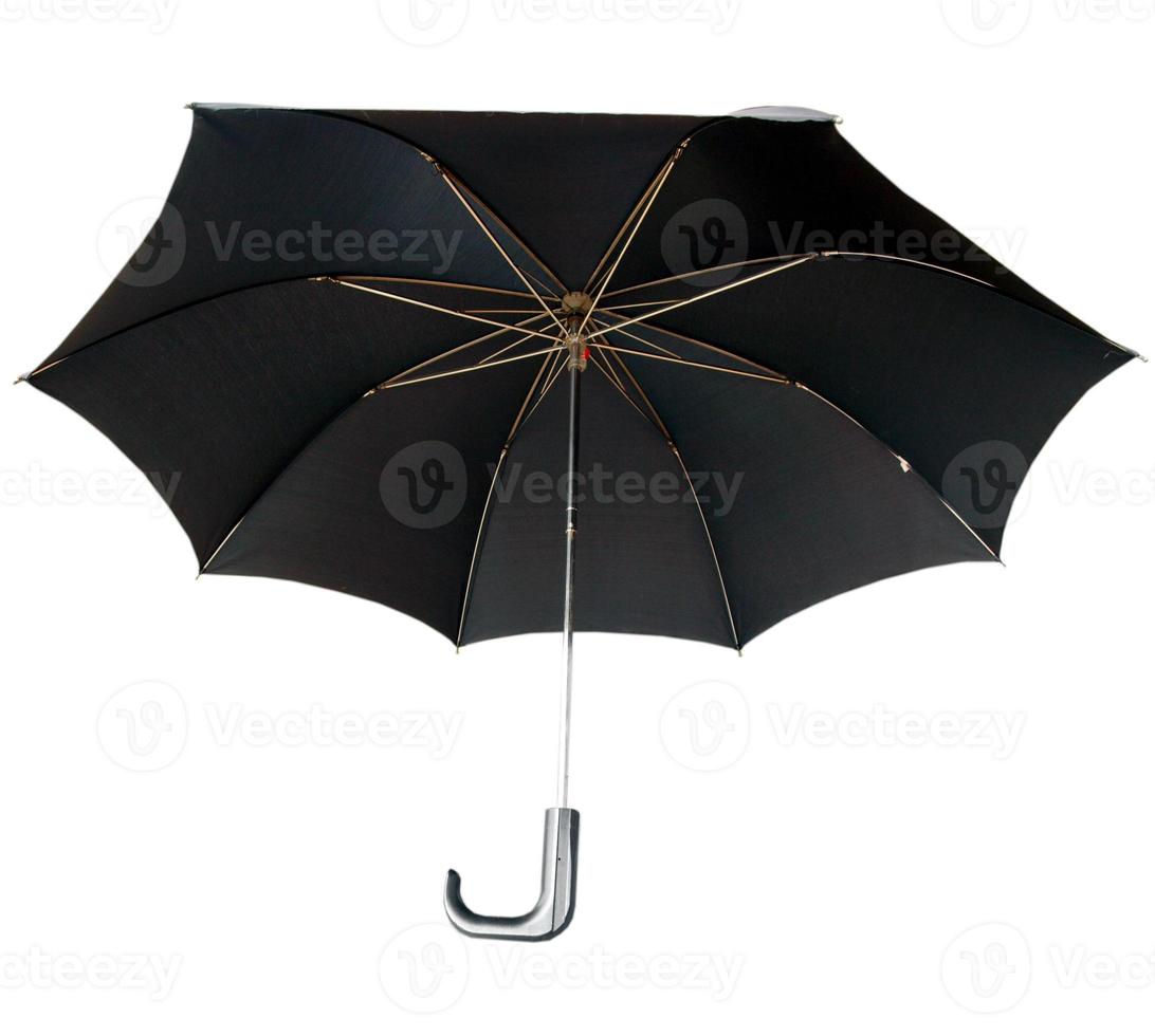 parapluie noir isolé photo