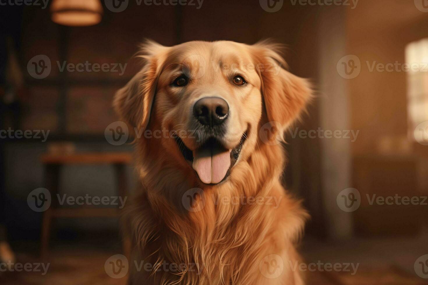 espiègle chien parfait visage et yeux très détaillé ai génératif photo