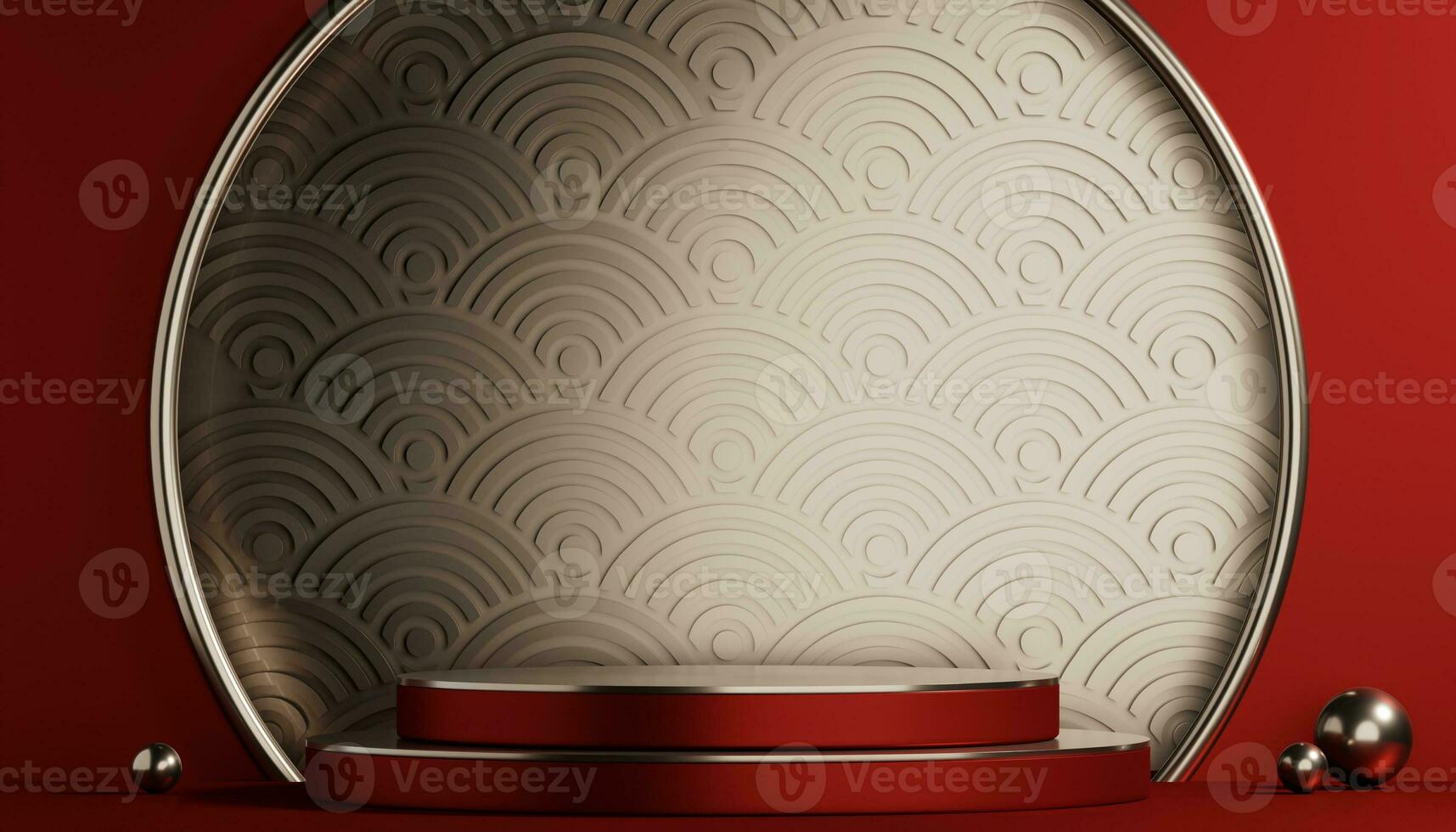 rouge podium spectacle cosmétique produit géométrique photo