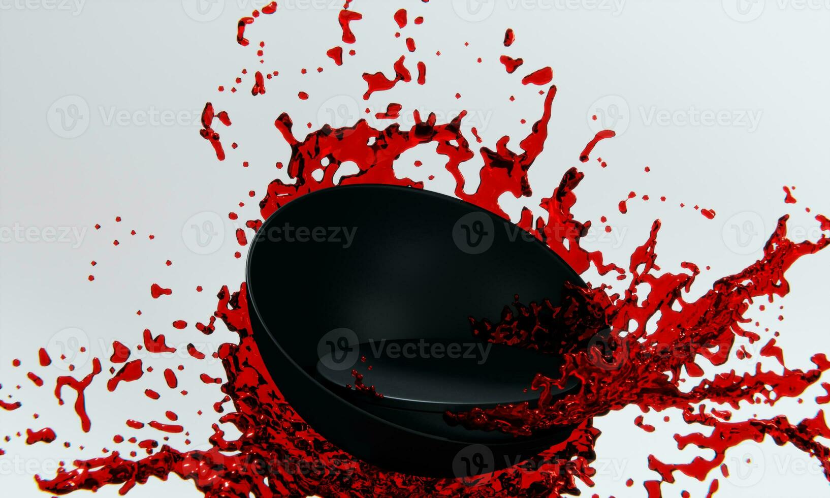 le produit afficher supporter et rouge l'eau éclabousser sur Contexte. photo
