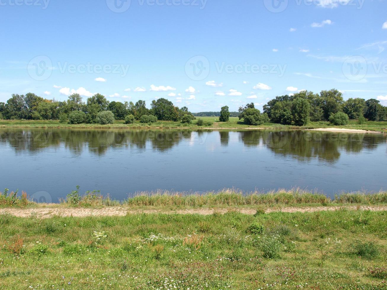 Fleuve elbe à dessau, allemagne photo