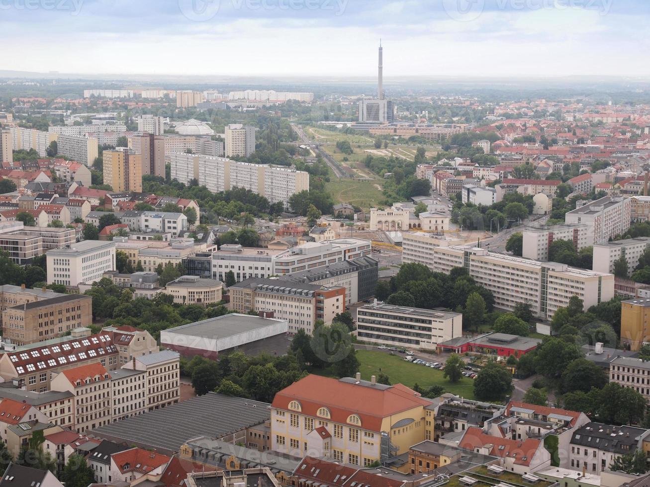 vue aérienne de leipzig photo