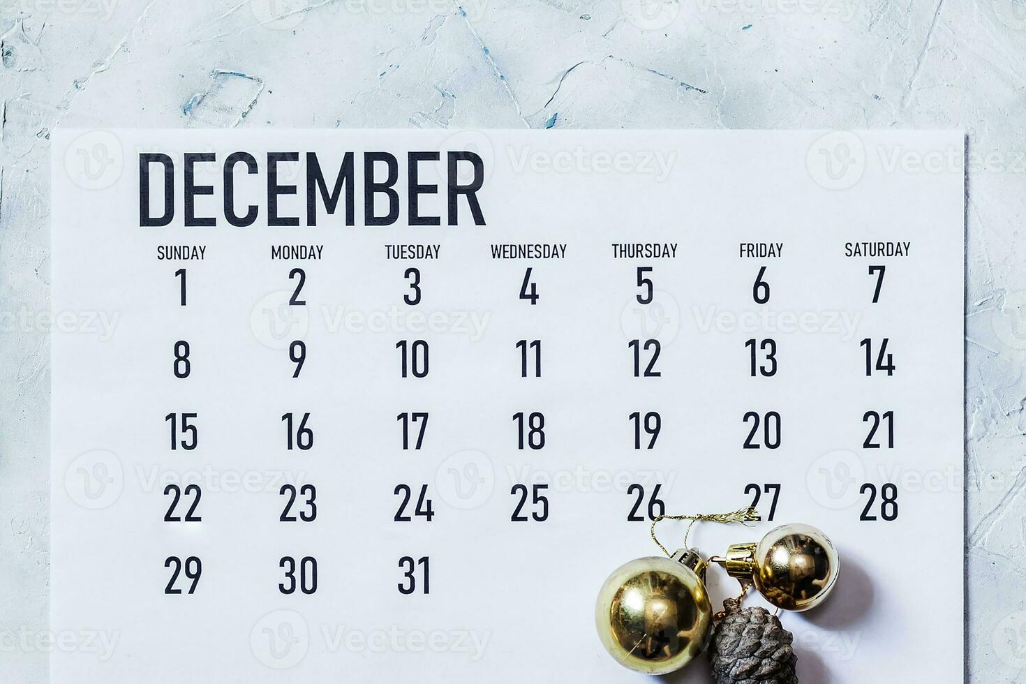 décembre 2019 mensuel calendrier photo
