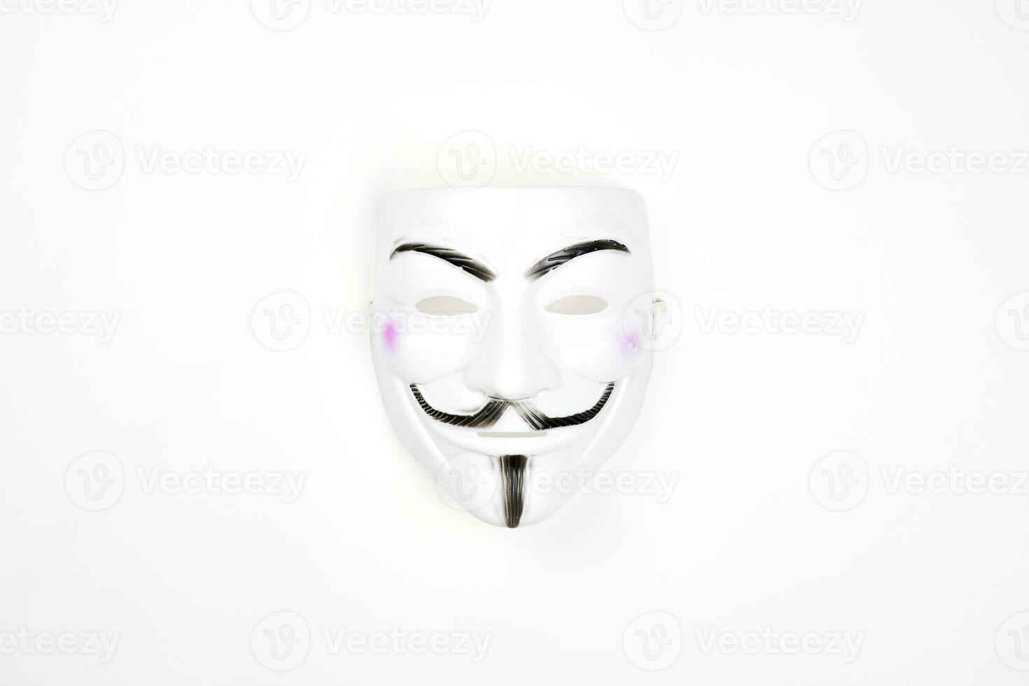 anonyme masque sur blanc photo