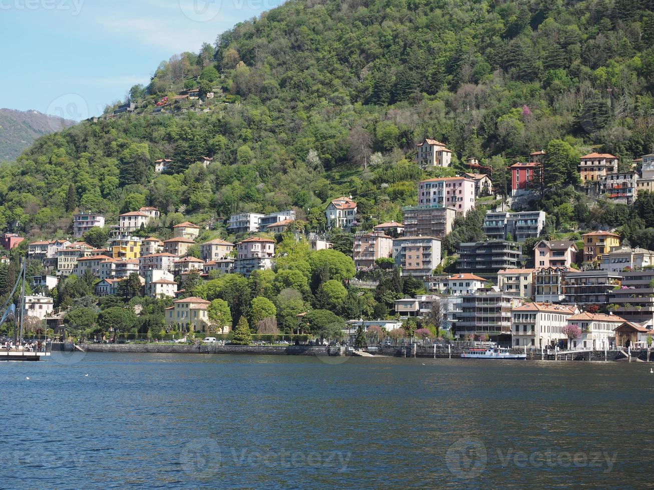 vue sur le lac de côme photo