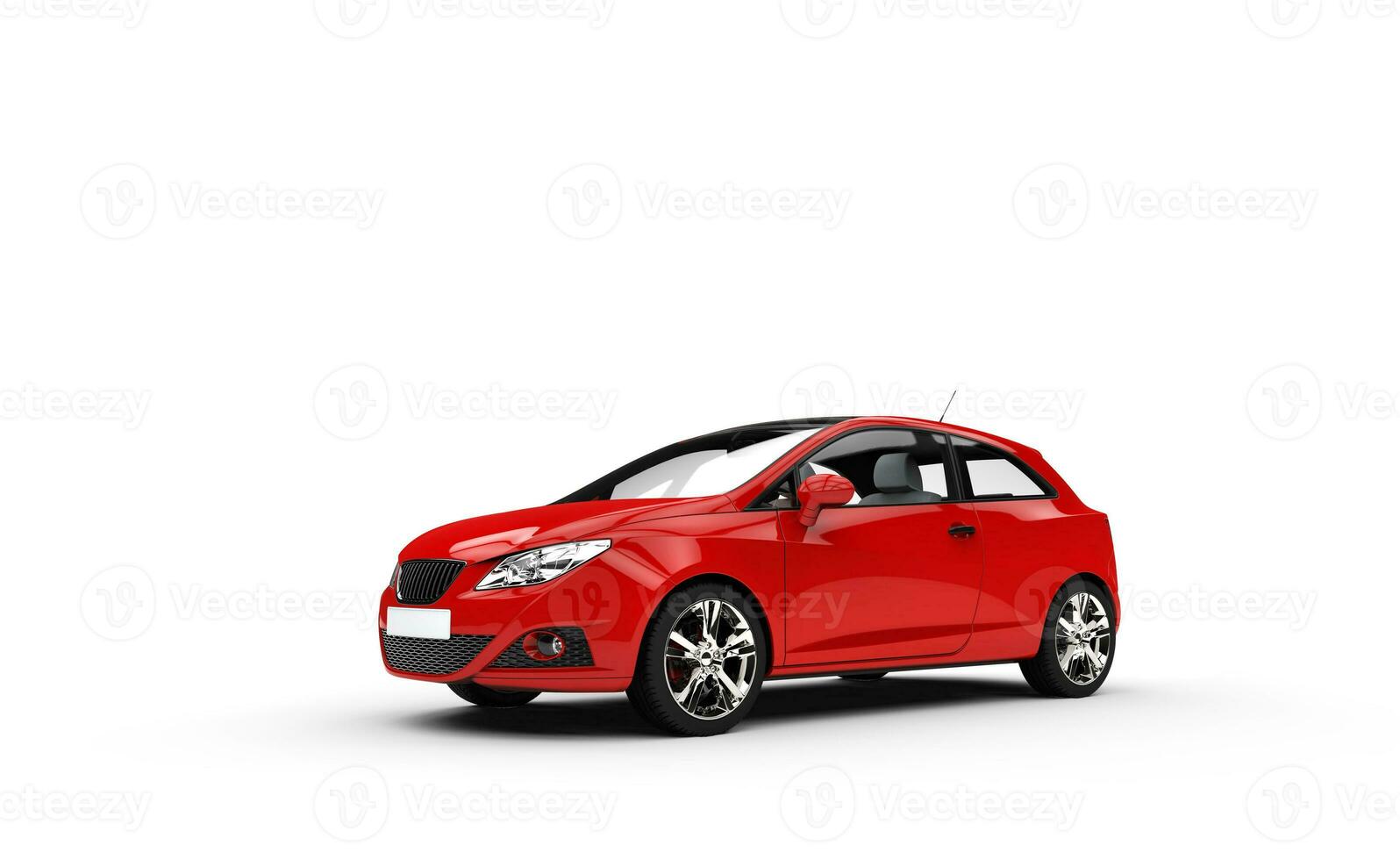 moderne compact rouge voiture photo