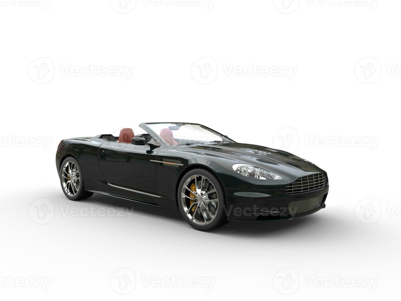 noir convertible des sports voiture - studio coup photo