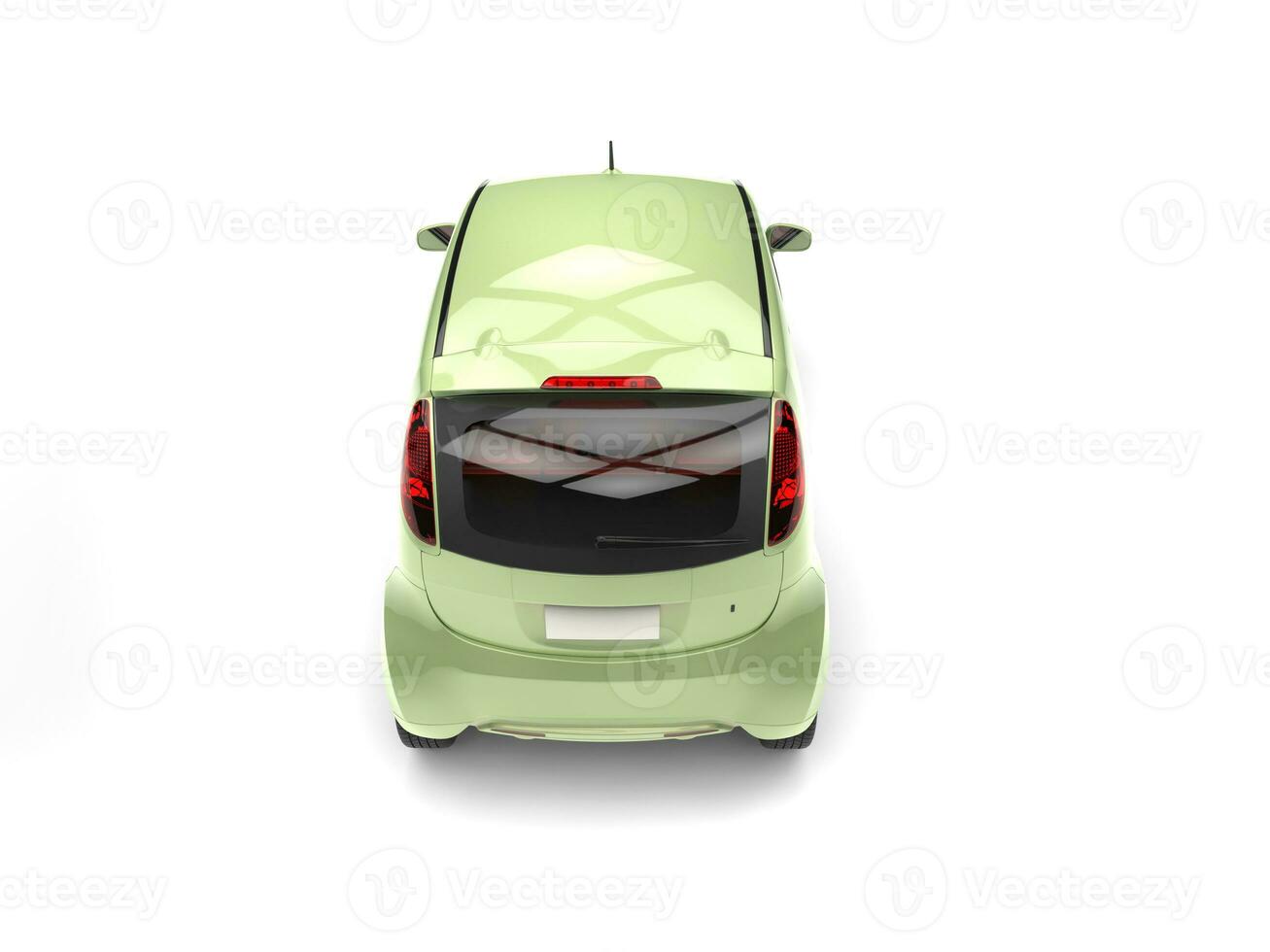 Jaune vert moderne petit voiture - Haut vue photo