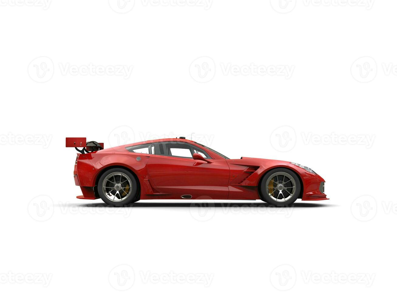 rouge concept des sports voiture - côté vue photo