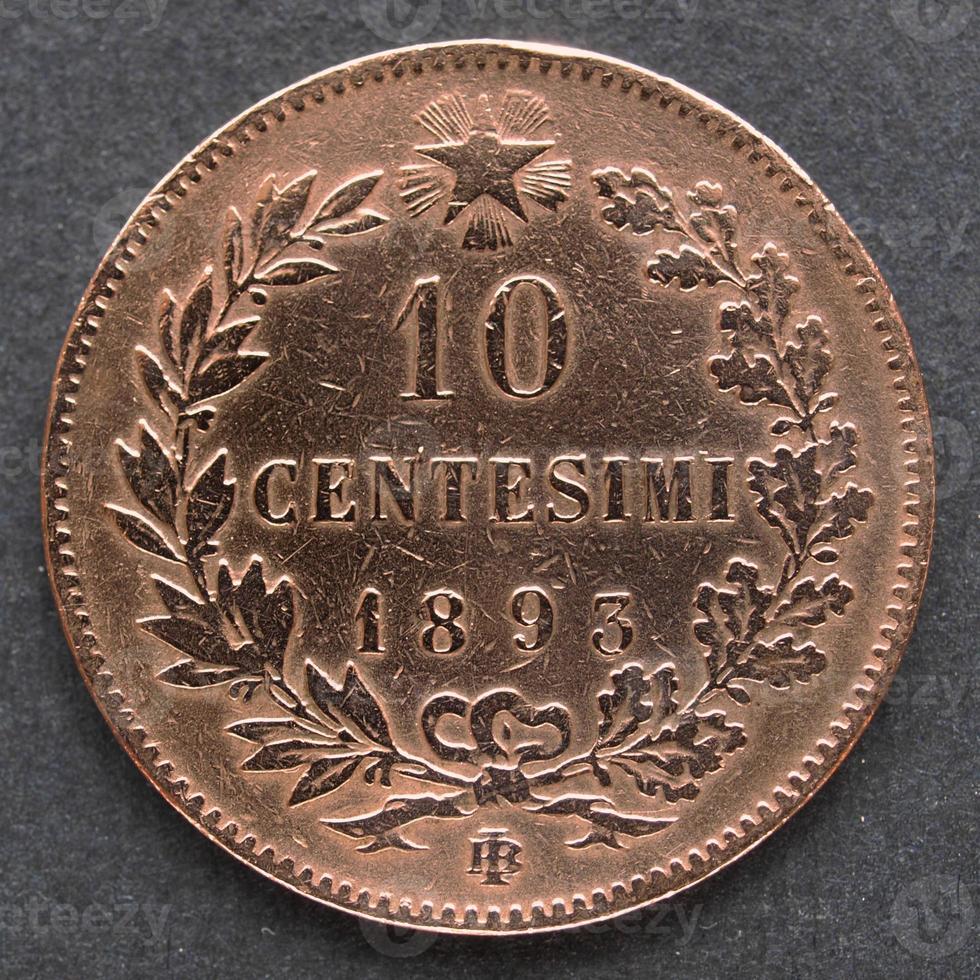 ancienne monnaie italienne photo