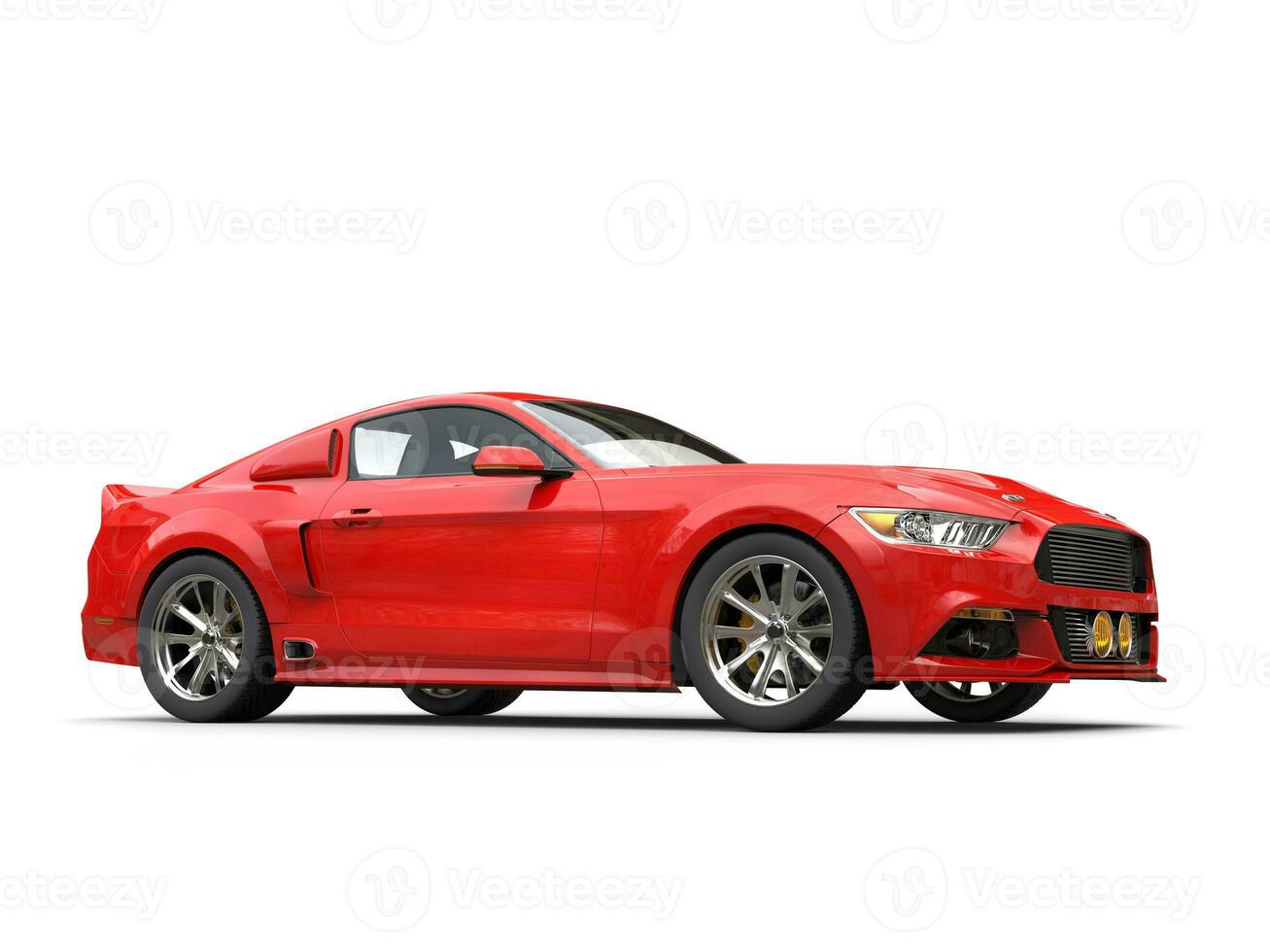 chaud rouge moderne Urbain muscle voiture - beauté coup photo